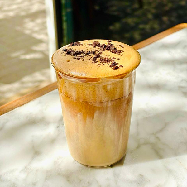 Butterscotch iced latte