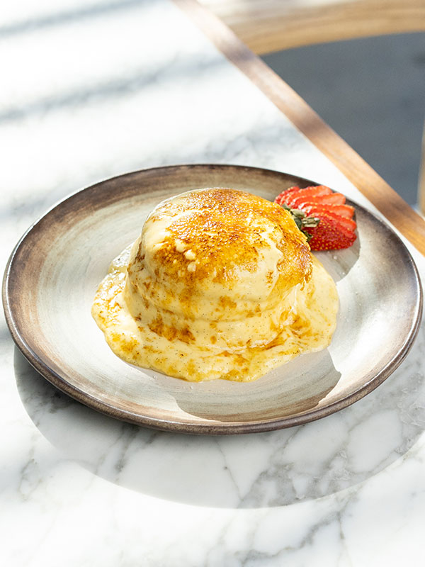 Crème Brulèe japaneses Pancakes