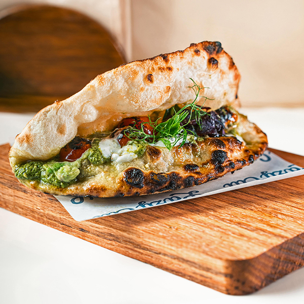 Burrata Caprese Folded Bread