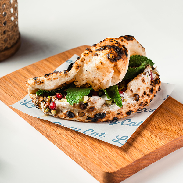 CASHEW LABNEH & ZAATAR FOLDED BREAD